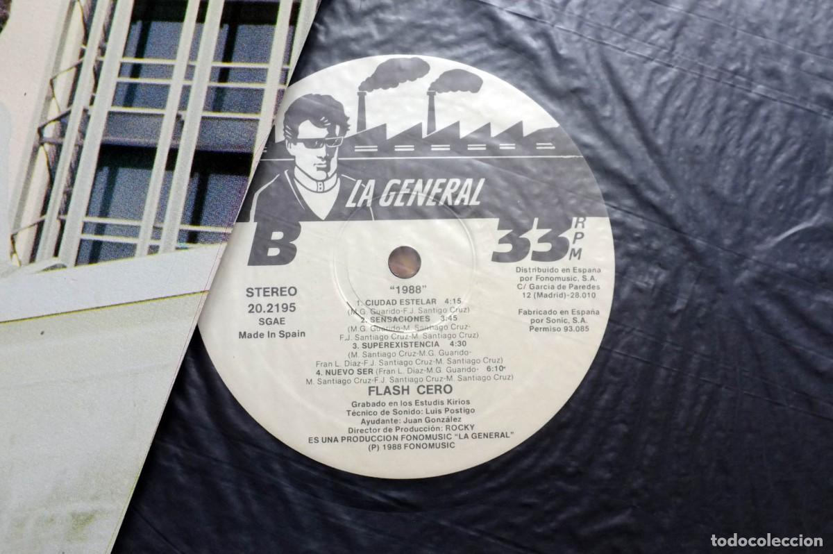 Discos de vinilo: Vinilo Flash Cero 1988. La General. Synth Pop Espa&ntilde;ol - Foto 6