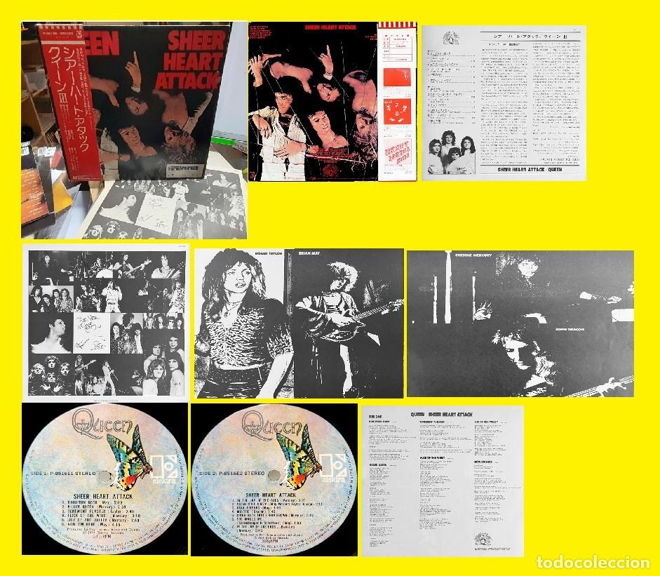 Discos de vinilo: QUEEN / sheer heart attack 74 RARA COMPLETA 1&ordf; JAPAN + INSERTO + POSTER, EXC