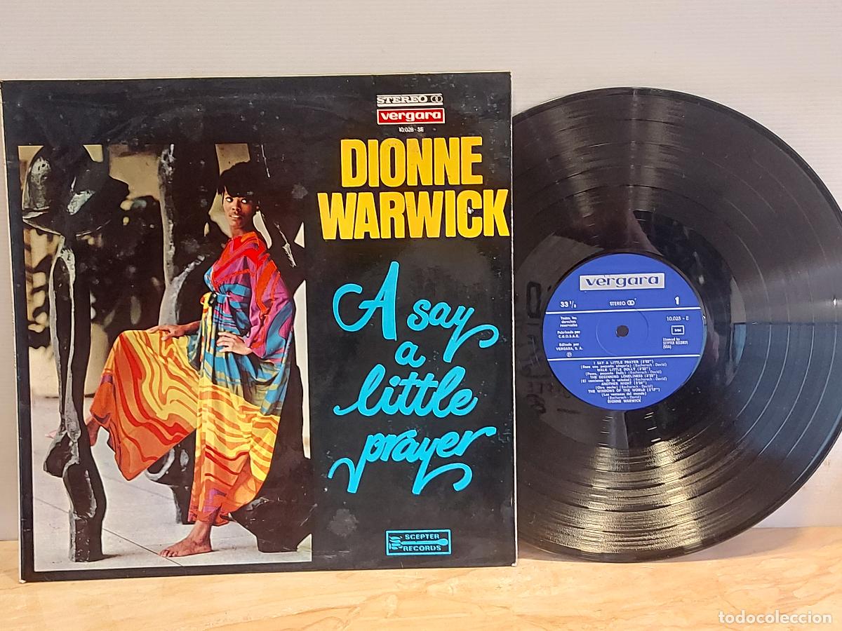 Discos de vinilo: DIONNE WARWICK / A SY A LITTLE PRAYER / LP-VERGARA-1967 / MBC. ***
