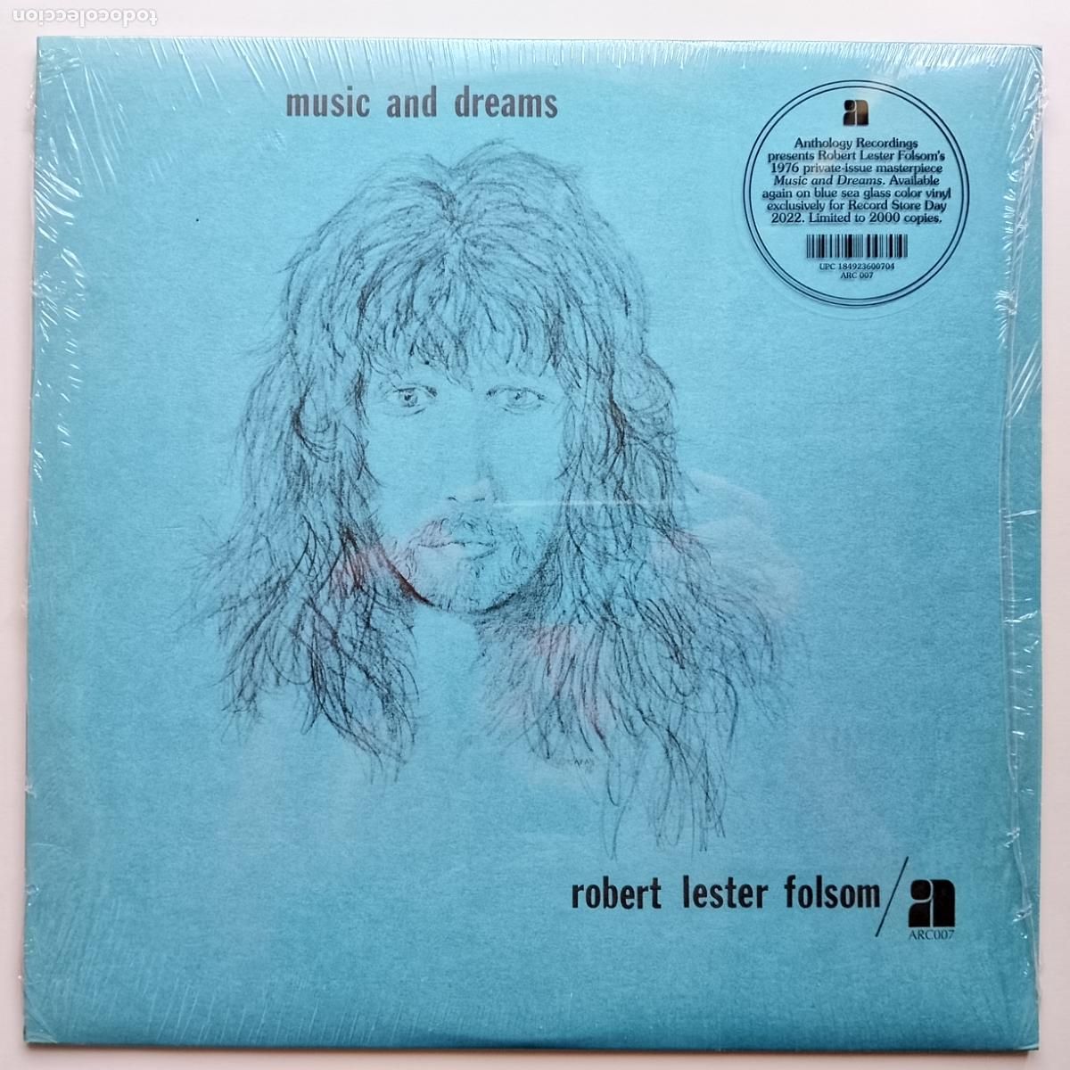 Discos de vinilo: Robert Lester Folsom-Music And Dreams (LP Anthology) reed. clasico 1976. Joni Mitchell, Gene Clark