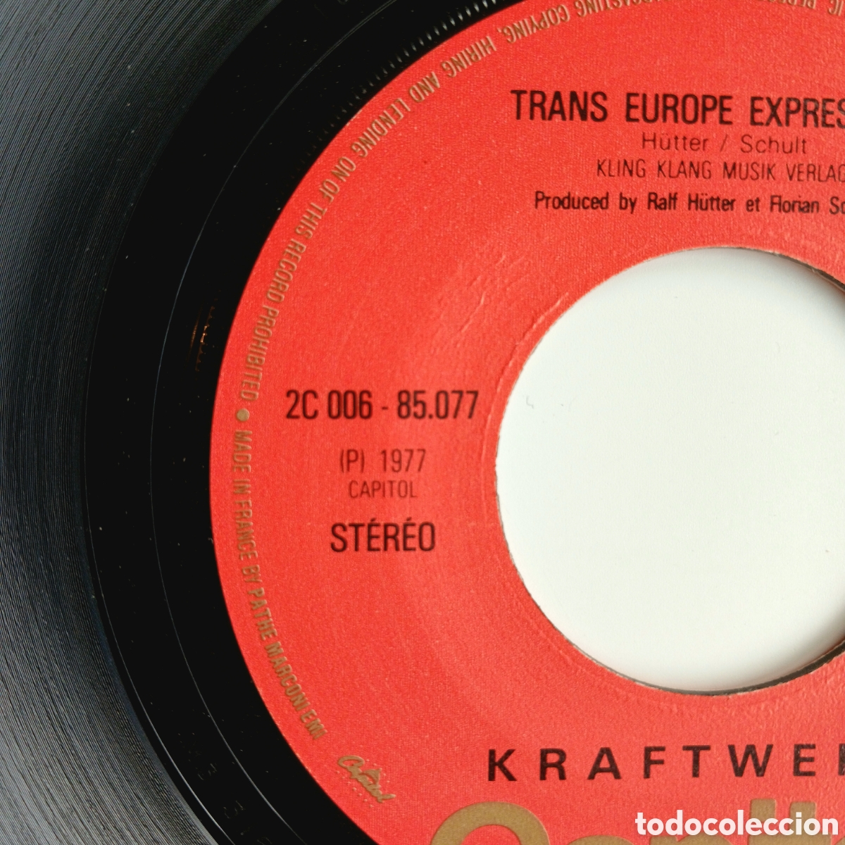 Discos de vinilo: Vinilo / Single KRAFTWERK &rdquo;Trans Europe Express&rdquo;. - Foto 4