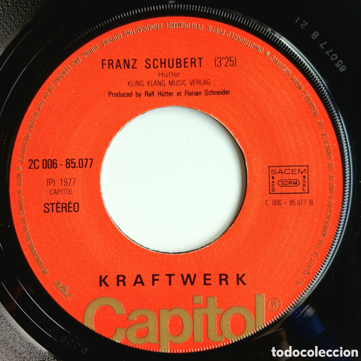 Discos de vinilo: Vinilo / Single KRAFTWERK &rdquo;Trans Europe Express&rdquo;. - Foto 7