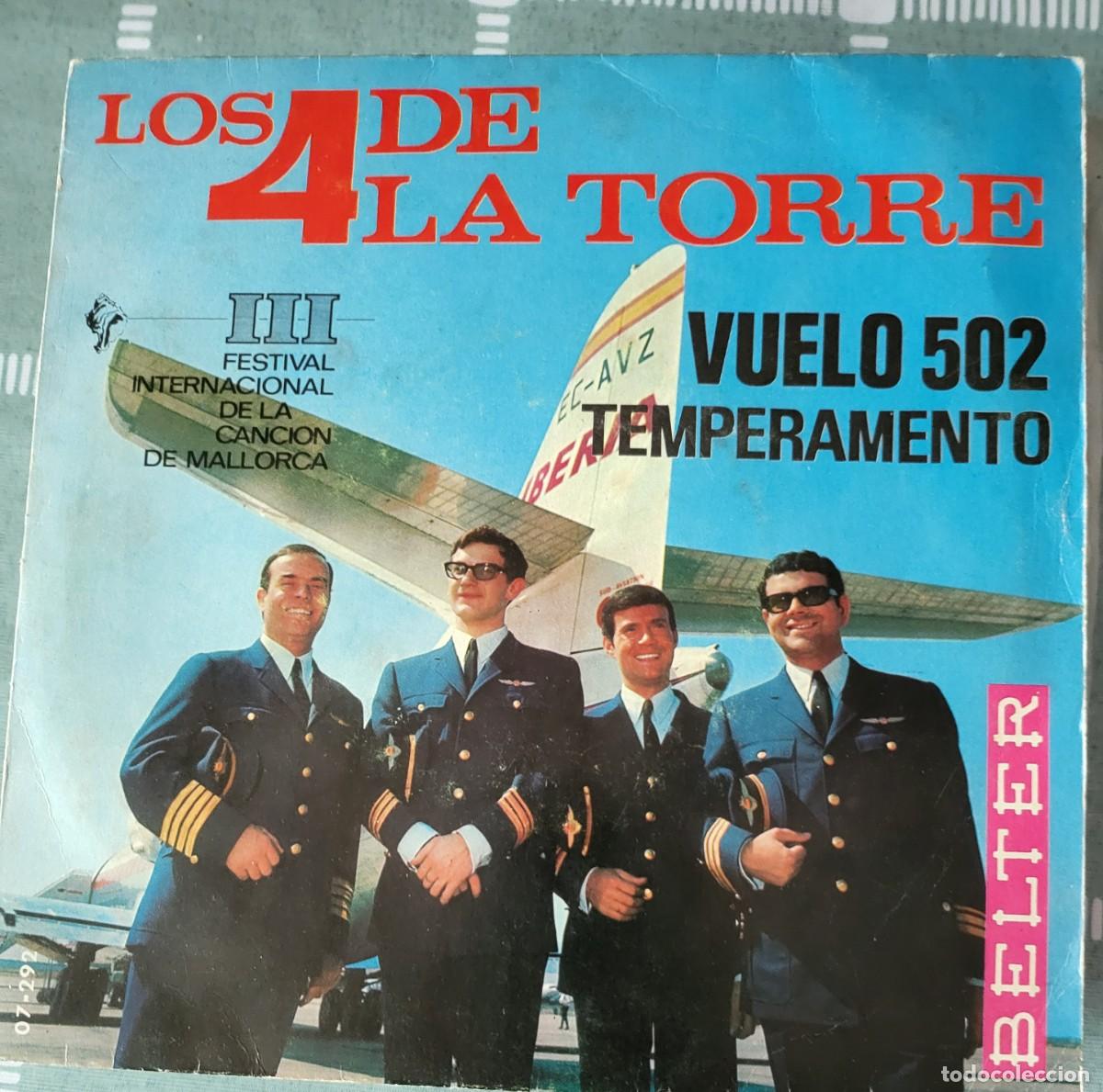 Discos de vinilo: Los 4 de la Torre single sello Belter editado en Espa&ntilde;a a&ntilde;o 1966...