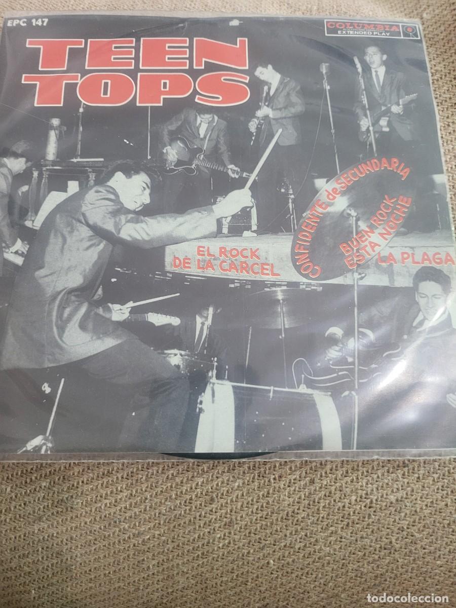Discos de vinilo: Teen-Tops Ep sello Columbia editado en M&eacute;xico a&ntilde;o 1960...