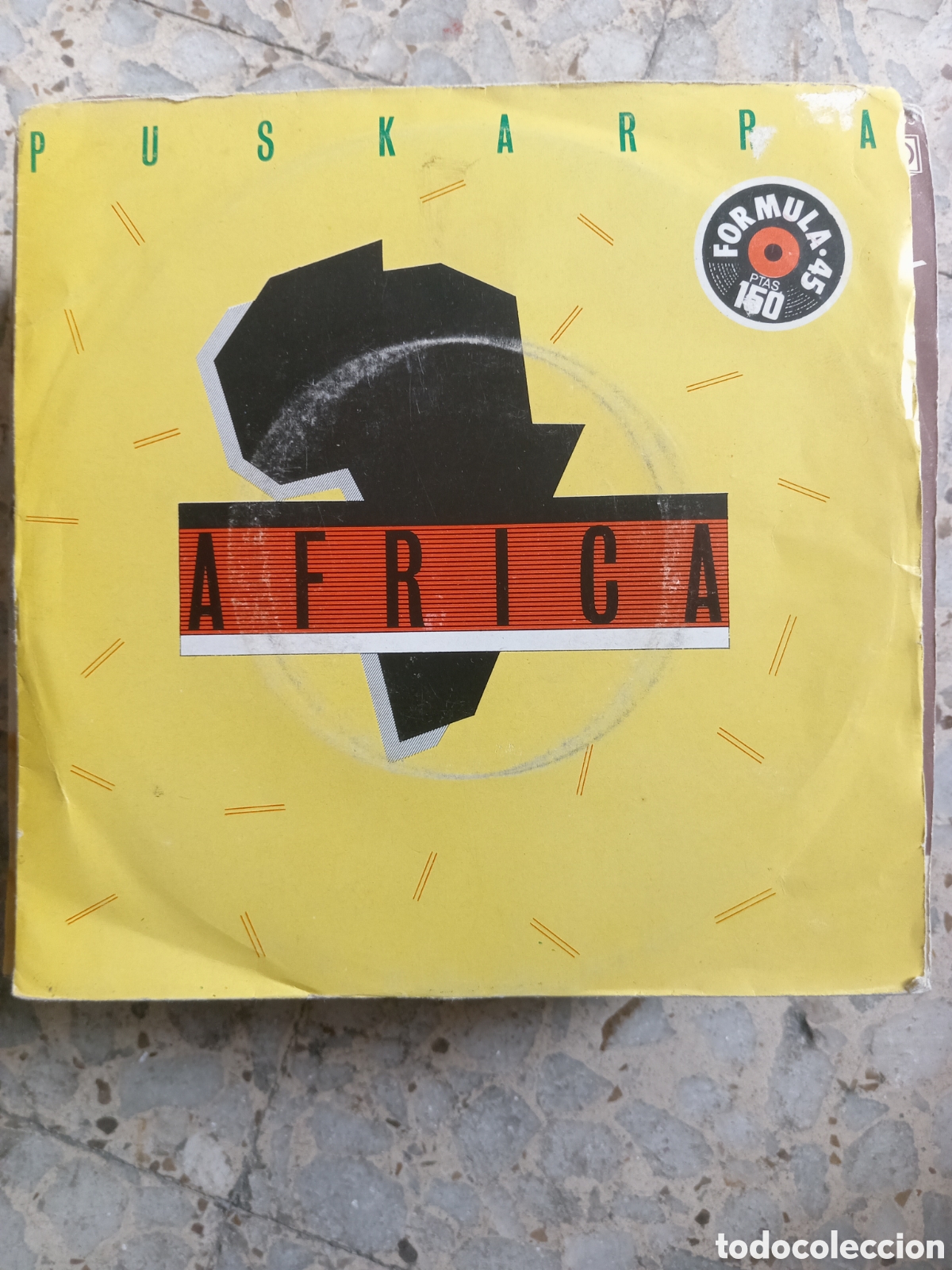 Discos de vinilo: SGL PUSKARRA AFRICA ESPA&Ntilde;A 1983 PROMO