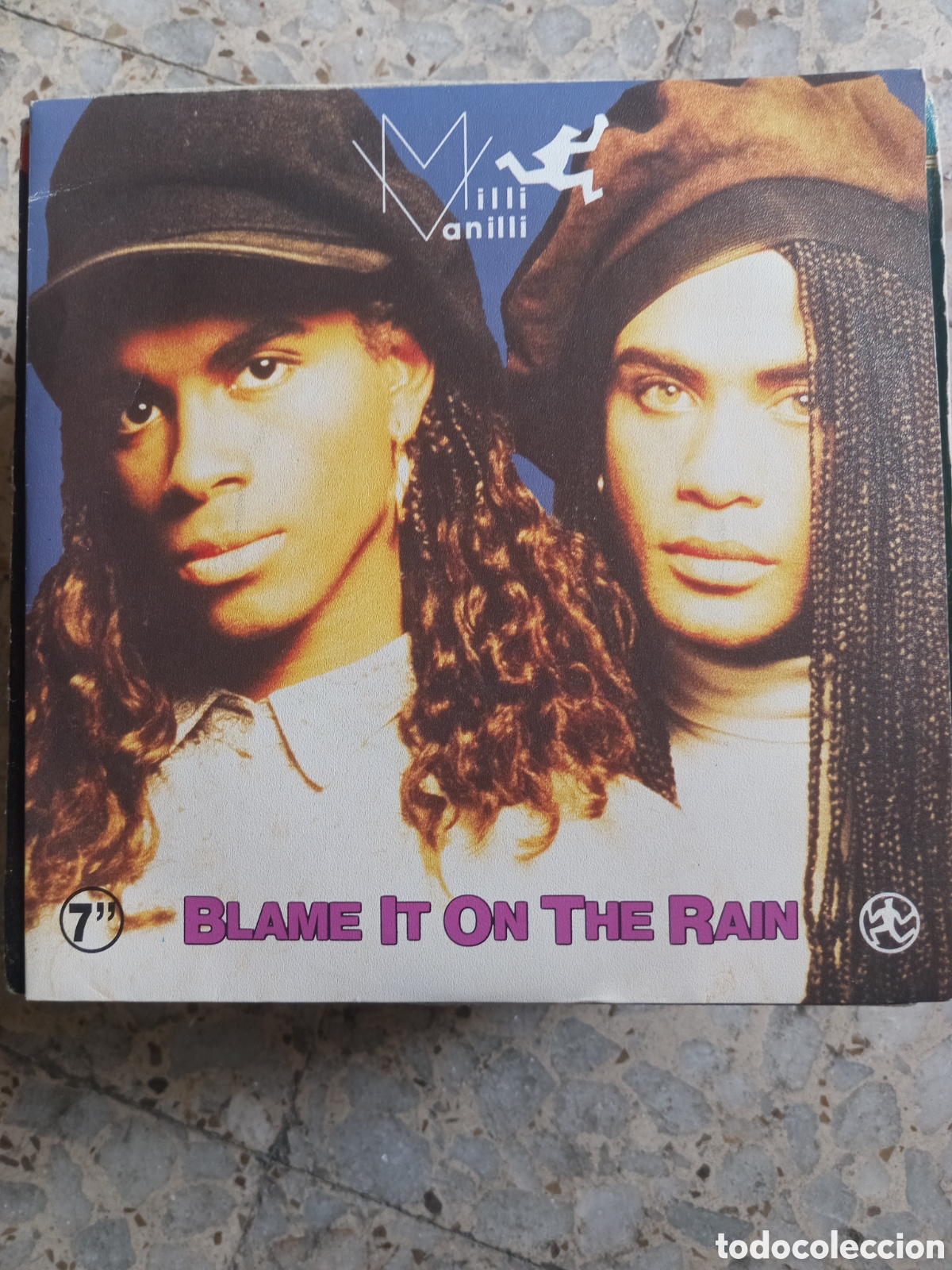Discos de vinilo: SGL MILLI VANILLI BLAME IT ON THE RAIN 1989