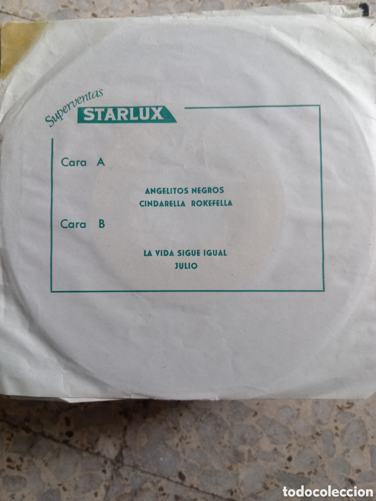 Discos de vinilo: EP ANGELITOS NEGROS CINDARELLA ROKEFELLA STARLUX PROMO