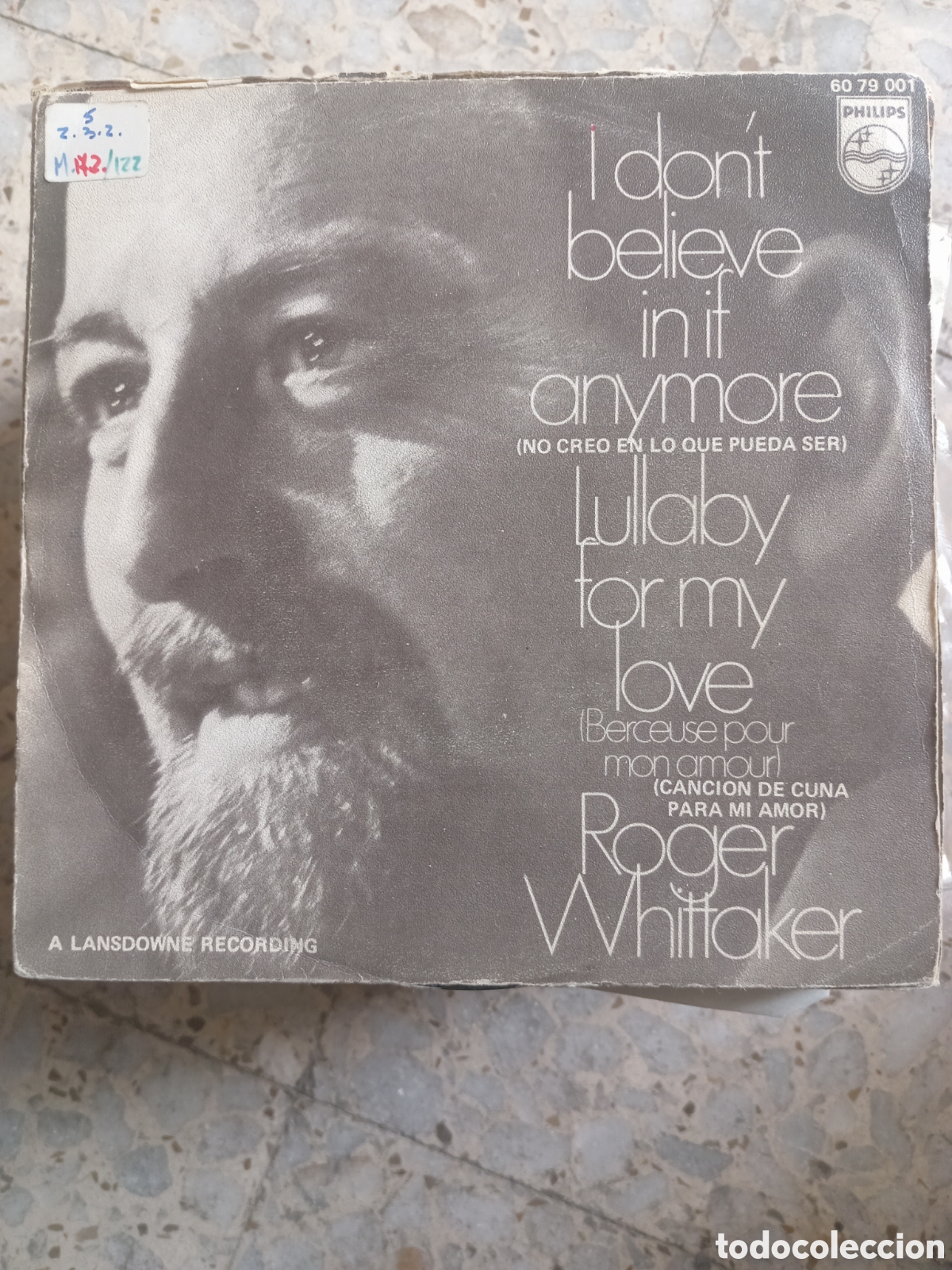 Discos de vinilo: SGL ROGER WHITAKER I DON&acute;T BELIEVE IN IF ANYMORE 1970