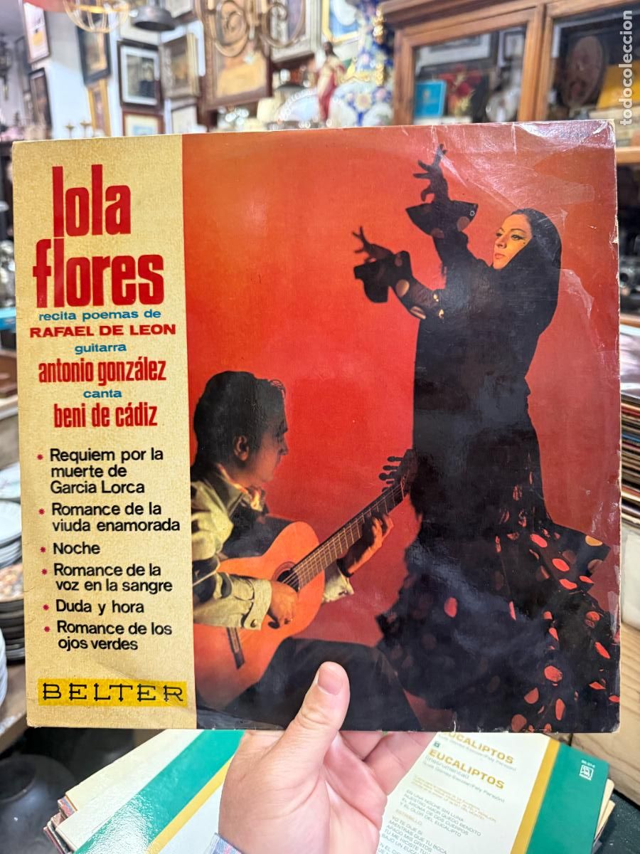 Discos de vinilo: LP LOLA FLORES RECITA POEMAS DE RAFAEL LEON