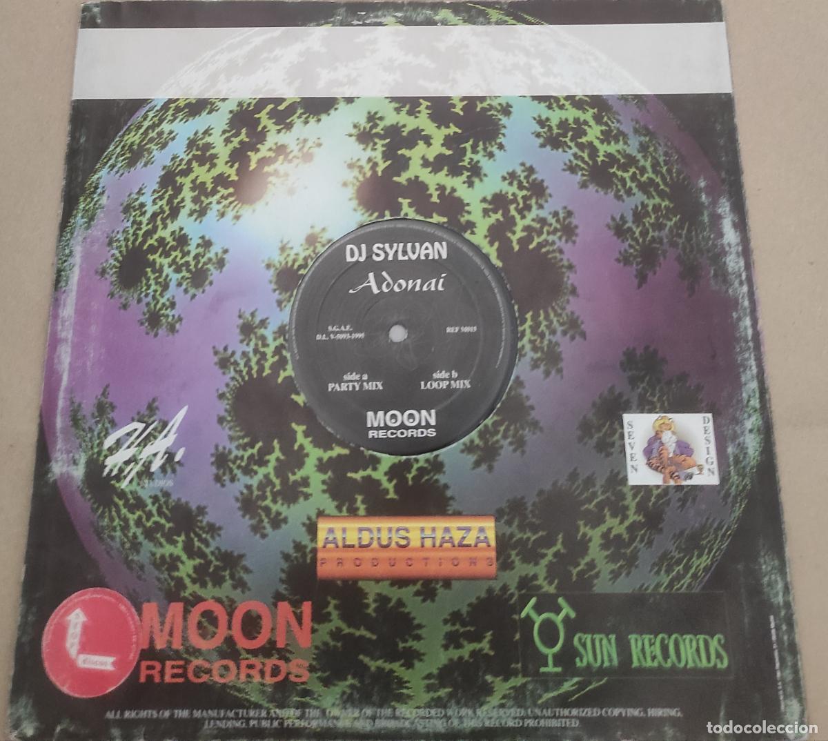 Discos de vinilo: Aldus Haza Feat. DJ Sylvan - Adonai (Moon Records) 12&rdquo;-MAXI-ESPA&Ntilde;A-