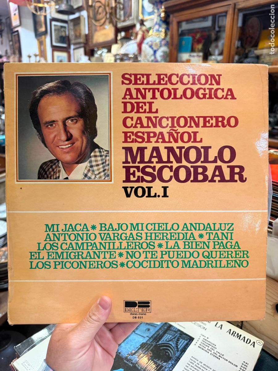 Discos de vinilo: LP SELECCION ANTOLOGICA DEL CANCIONERO ESPA&Ntilde;OL - MANOLO ESCOBAR VOL. I