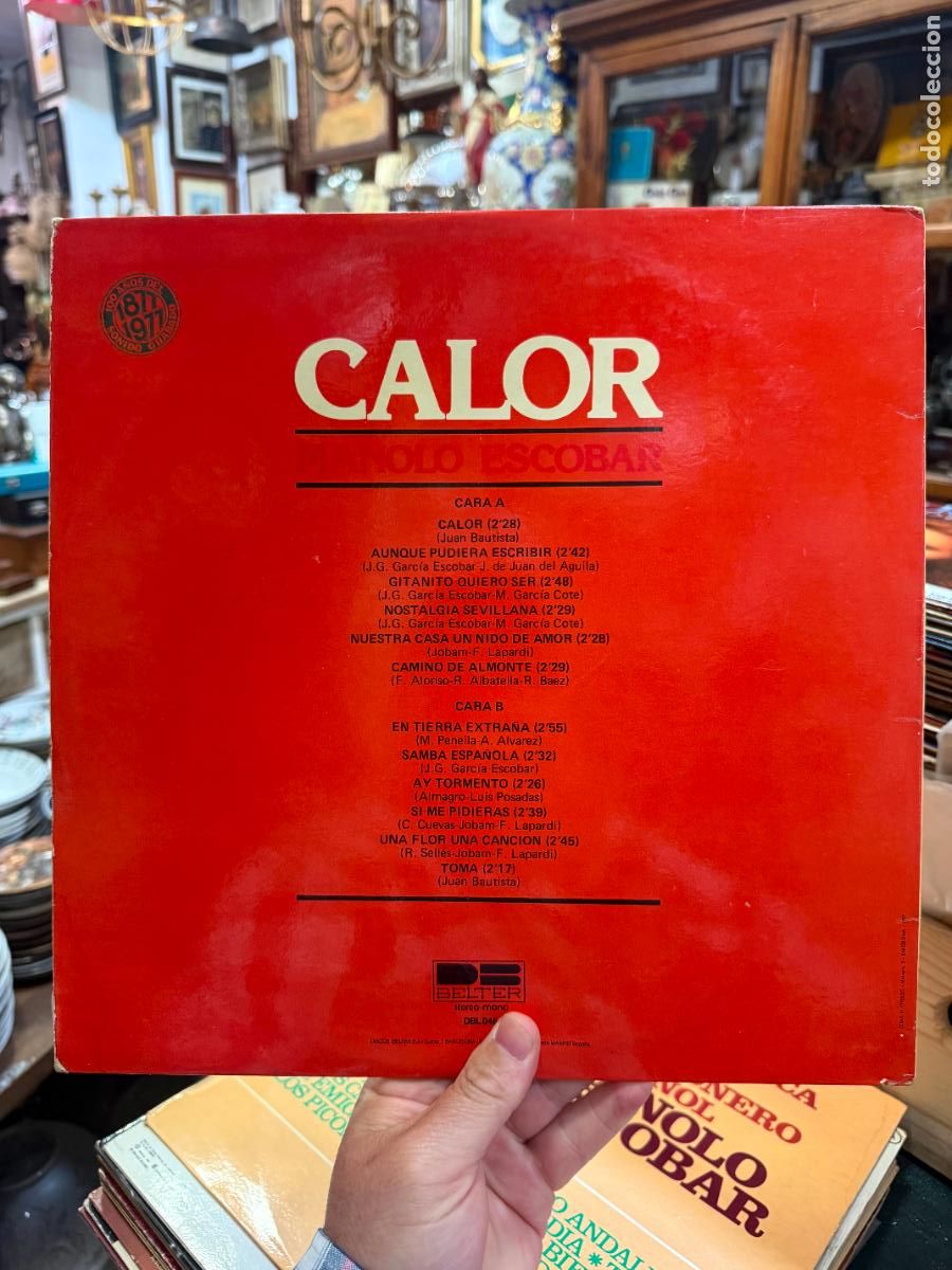 Discos de vinilo: LP CALOR - MANOLO ESCOBAR - Foto 2