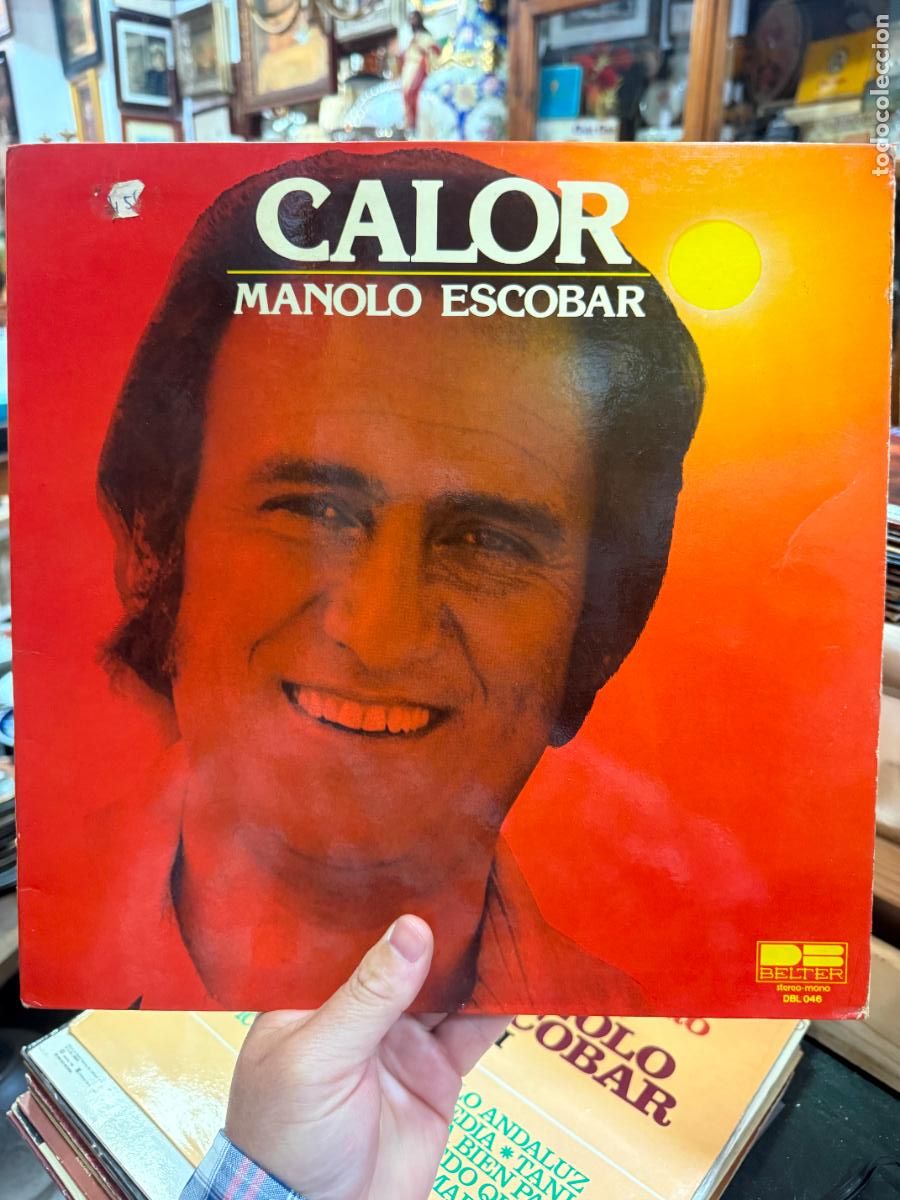 Discos de vinilo: LP CALOR - MANOLO ESCOBAR - Foto 1