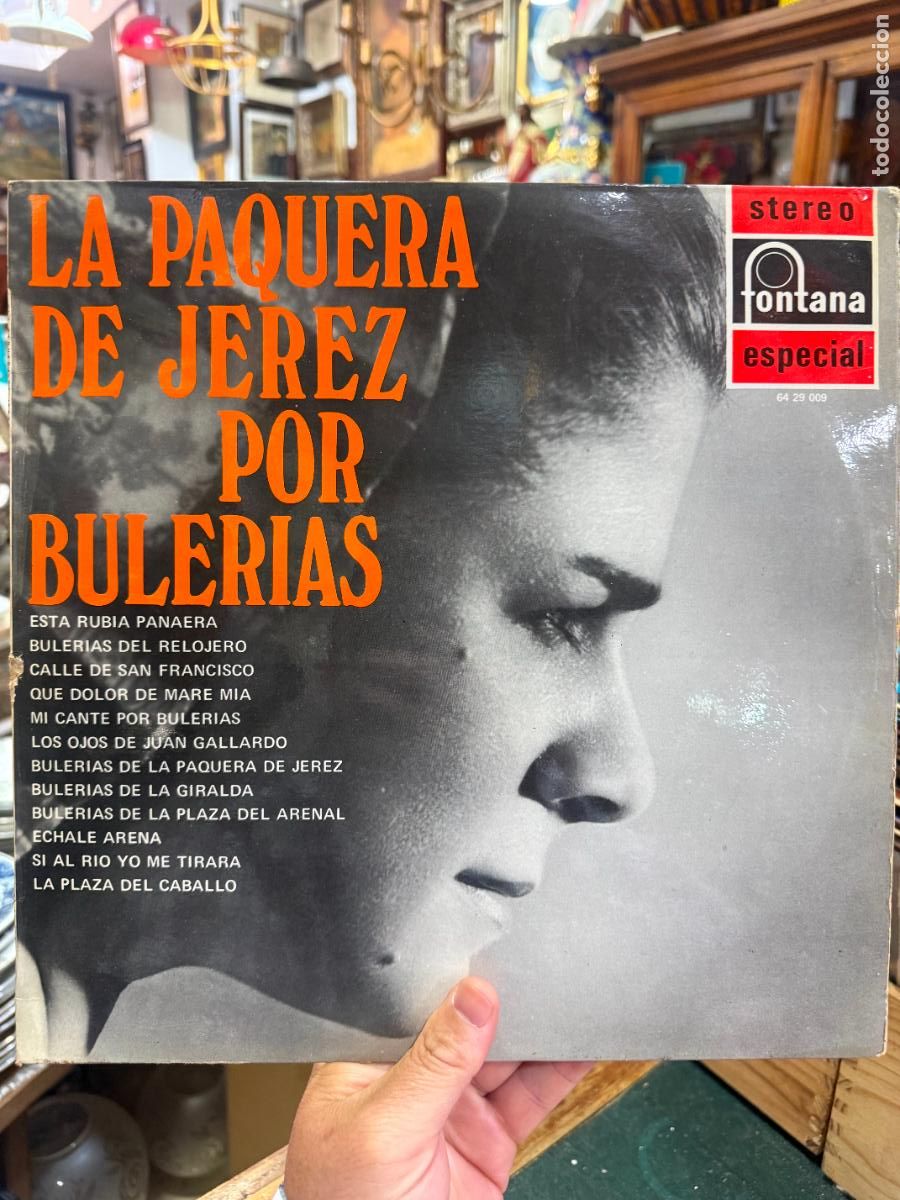Discos de vinilo: LP LA PAQUERA DE JEREZ POR BULERIAS