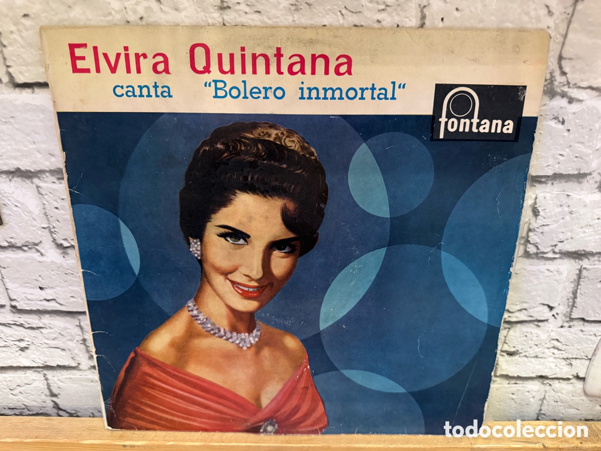 Discos de vinilo: ELVIRA QUINTANA - canta bolero inmortal - LP 1959 - FONTANA