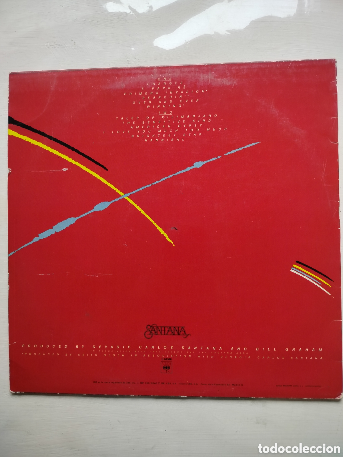 Discos de vinilo: Santana LP Zebop! 1981 - Foto 2