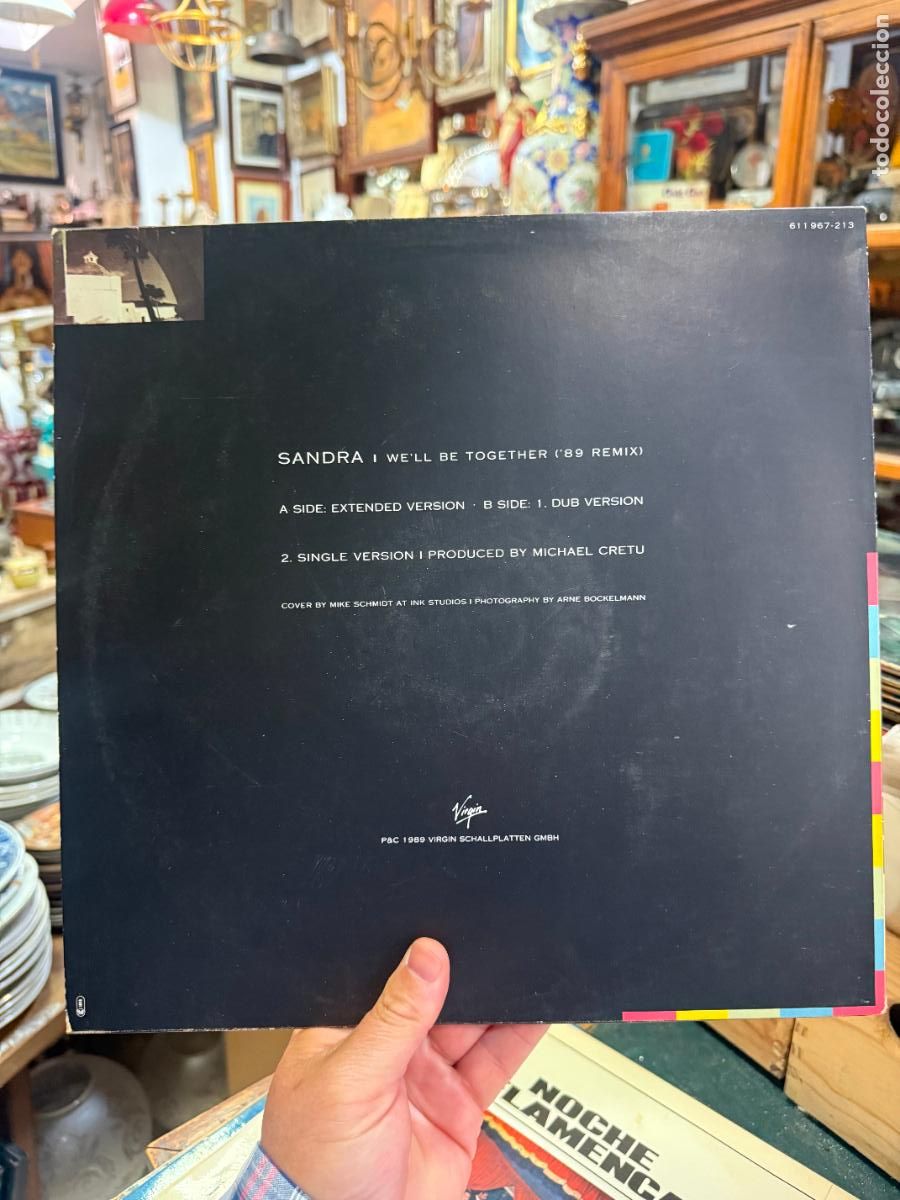 Discos de vinilo: LP SANDRA - WE&acute;LL BE TOGETHER (&acute;89 REMIX) - Foto 2