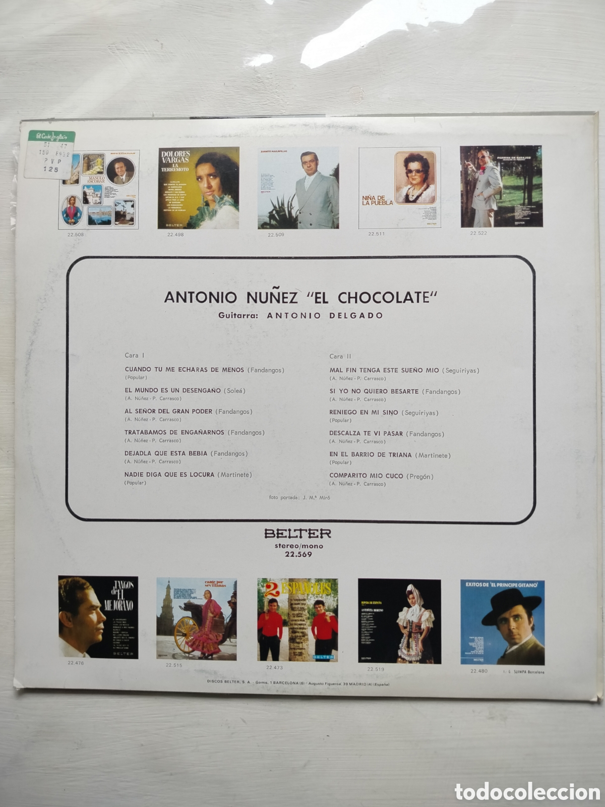 Discos de vinilo: El Chocolate LP 1971 - Foto 2