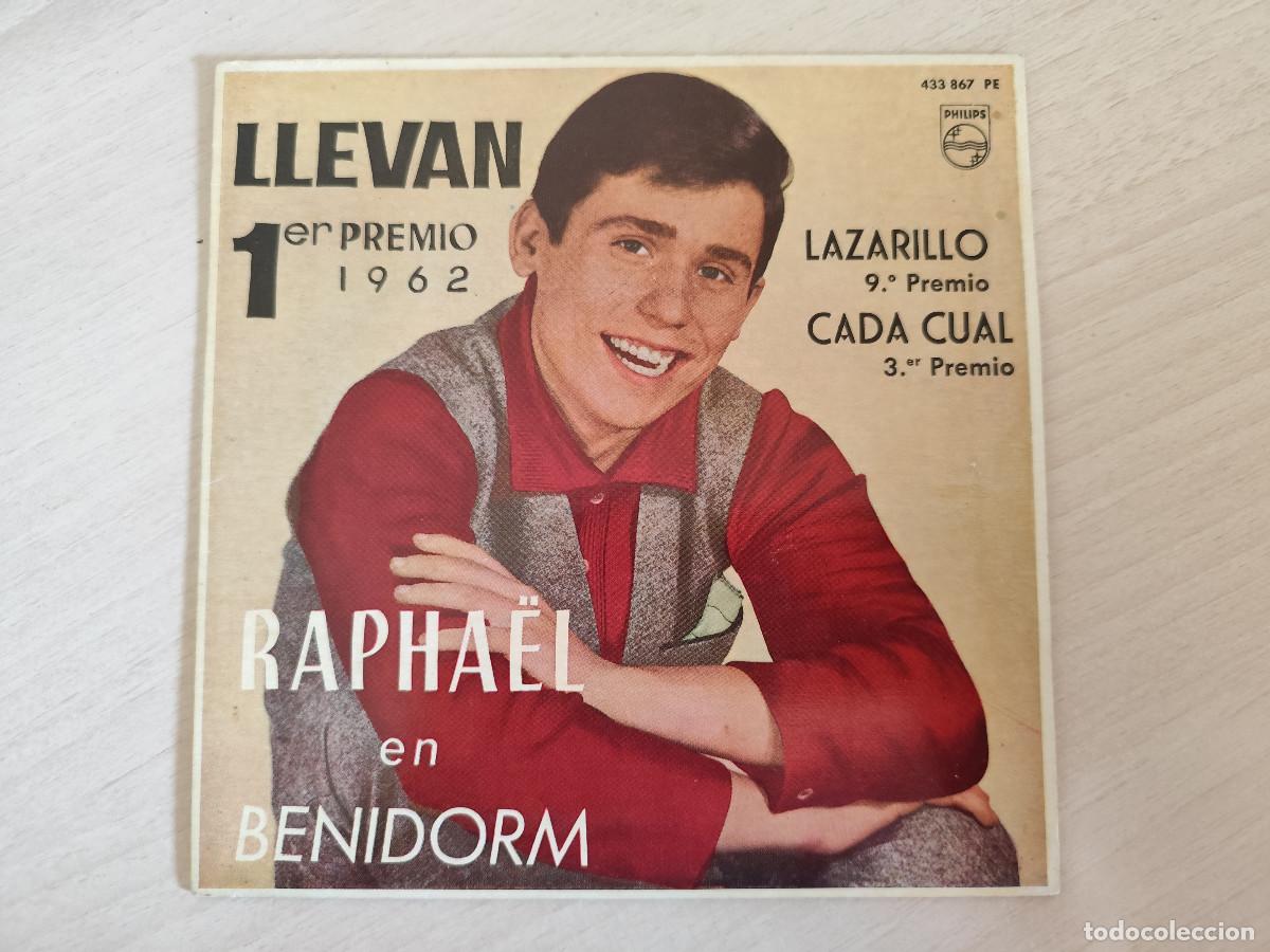 Discos de vinilo: RAPHAEL EN BENIDORM - 1er PREMIO - LLEVAN +3 RARO EP PHILIPS 1962