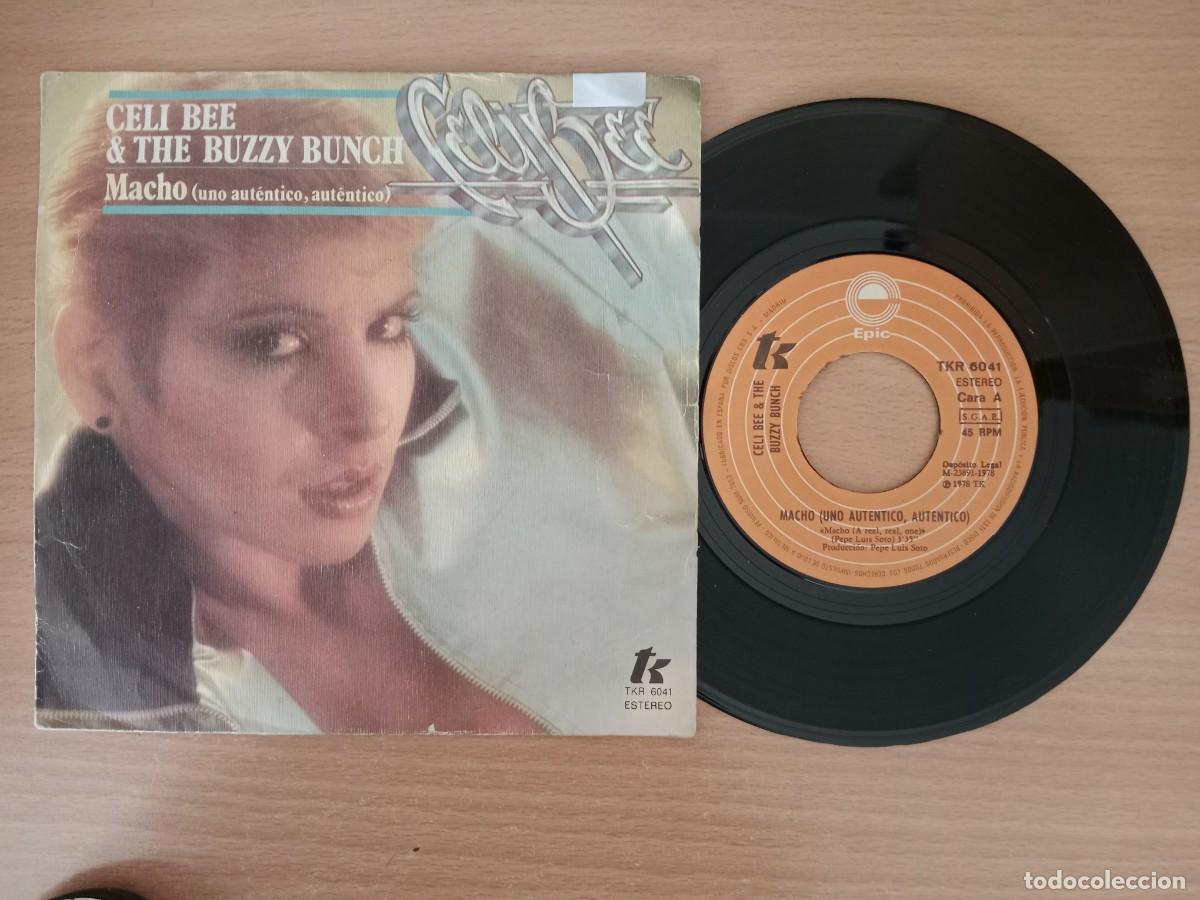 Discos de vinilo: MACHO, UNO AUT&Eacute;NTICO, AUT&Eacute;NTICO - CELI BEE & THE BUZZY BUNCH - SINGLE 45 RPM - TK - A&Ntilde;O 1978.