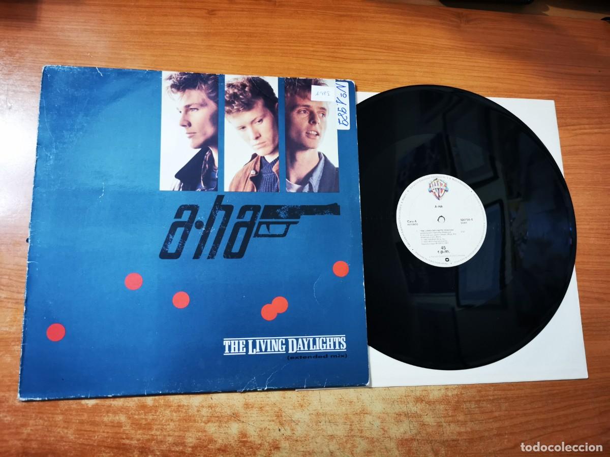 Discos de vinilo: A-HA The living daylights 12&rdquo; MAXI SINGLE VINILO DEL A&Ntilde;O 1987 TEMA 007 AHA CONTIENE 3 TEMAS