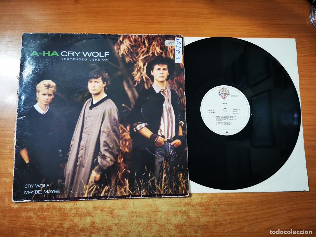 Discos de vinilo: A-HA Cry wolf 12&rdquo; MAXI SINGLE VINILO DEL A&Ntilde;O 1986 AHA CONTIENE 3 TEMAS