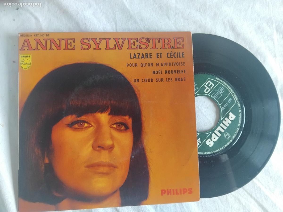 Discos de vinilo: ANNE SYLVESTRE. LAZARE ET CECILE +3. EP PHILIPS. MADE IN FRANCE.