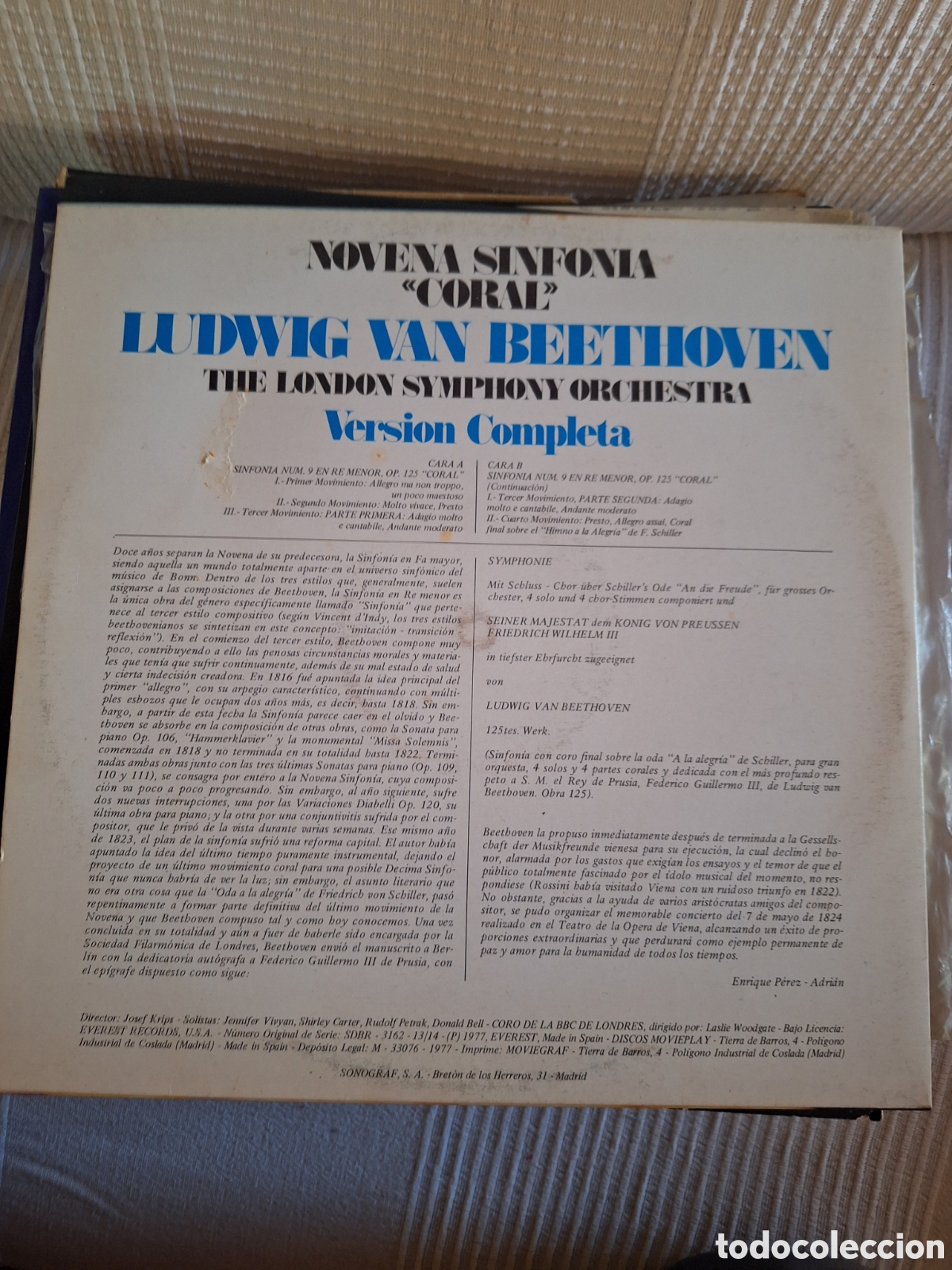 Discos de vinilo: Disco vinilo Ludwig beethoven. - Foto 2