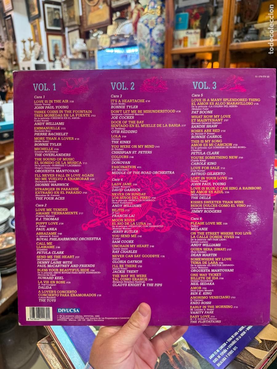 Discos de vinilo: LP 50 CANCIONES DE AMOR INOLVIDABLES - Foto 2
