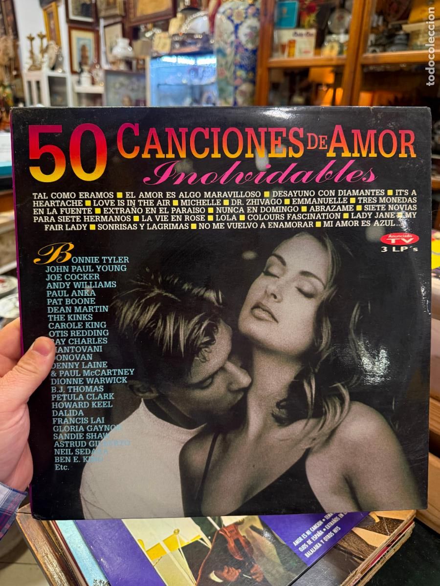 Discos de vinilo: LP 50 CANCIONES DE AMOR INOLVIDABLES - Foto 1
