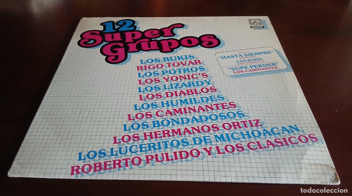 Discos de vinilo: 12 SUPER GRUPOS - LP - USA - 1983 - LOS BUKIS - LOS DIABLOS - LOS POTROS