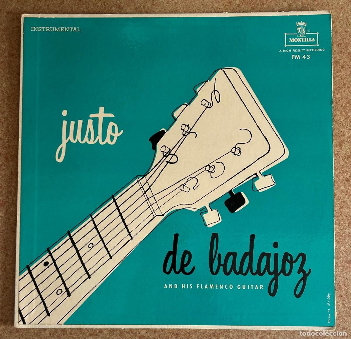 Discos de vinilo: JUSTO DE BADAJOZ - AND HIS FLAMENCO GUITAR