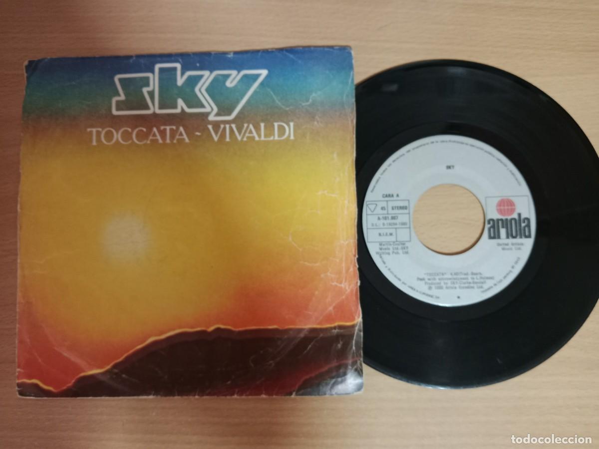Discos de vinilo: TOCCATA, VIVALDI - SKY - SINGLE 45 RPM - ARIOLA - A&Ntilde;O 1980.