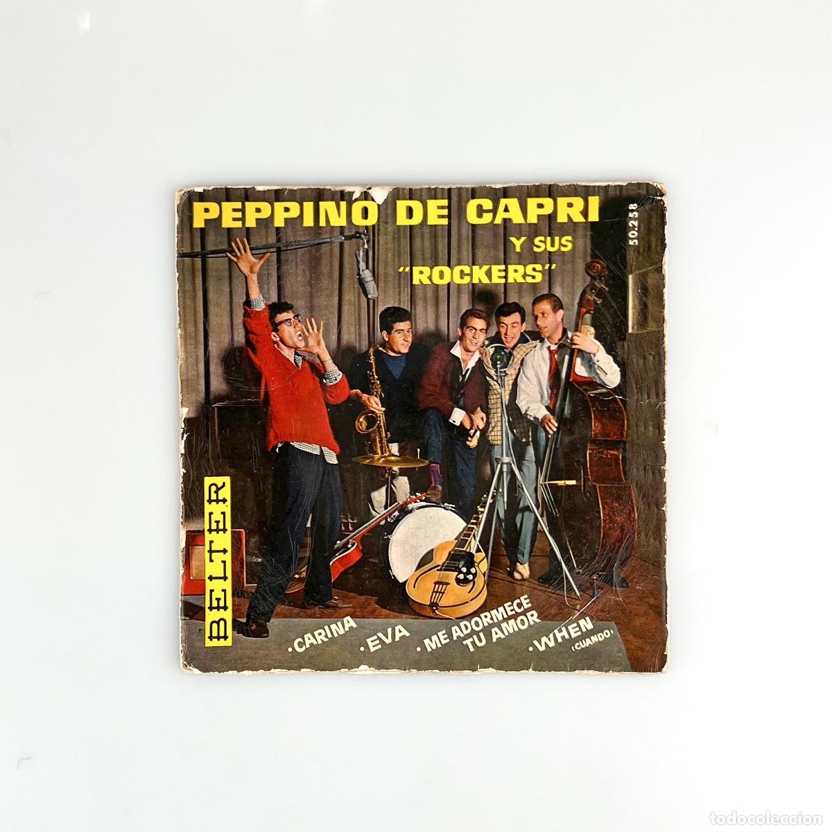 Vinyl records: SINGLE. Peppino Di Capri E I Suoi Rockers. Eva