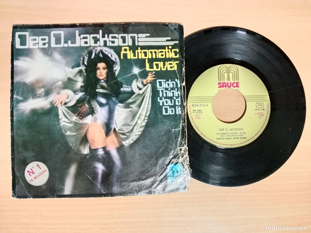 Discos de vinilo: AUTOMATIC LOVER, DIDN'T THINK YOU DO IT - DEE D. JACKSON - SINGLE 45 RPM - SAUCE - A&Ntilde;O 1978.