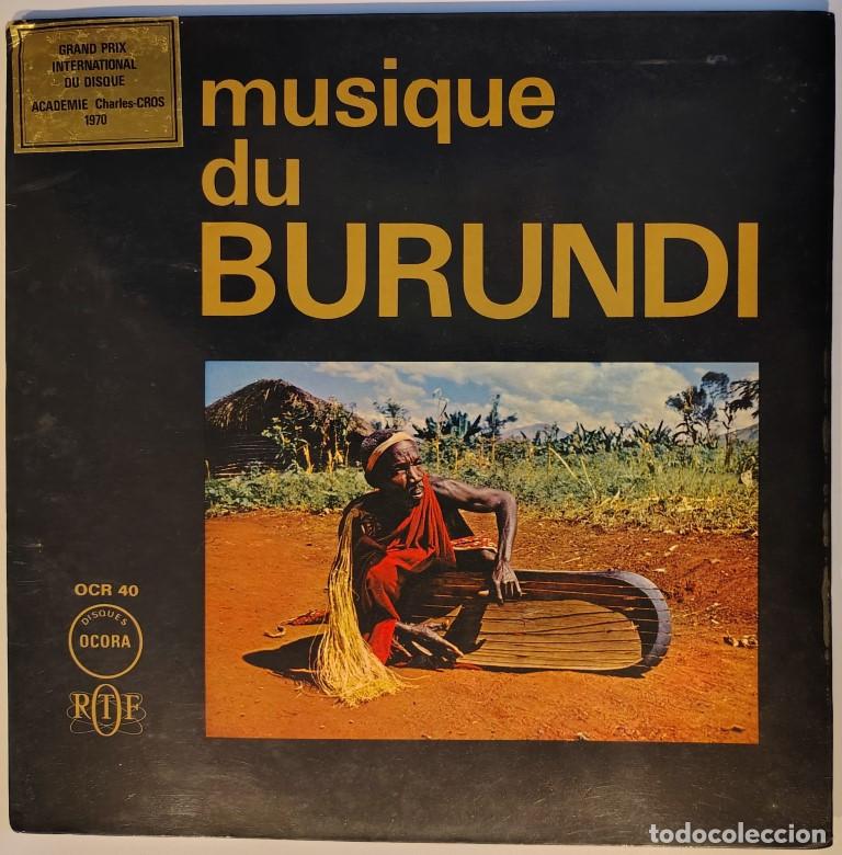 Discos de vinilo: VVAA. Musiique du Burundi. Ocora (OCR 40), Francia 1968 LP + doble carpeta y libreto central