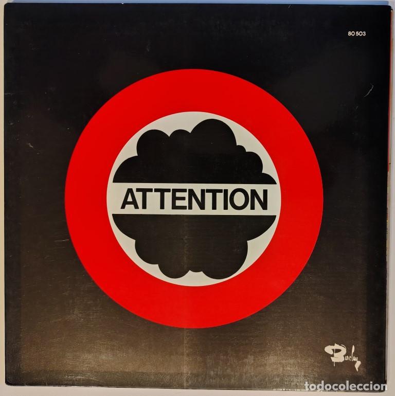 Discos de vinilo: Jean-Pierre Mirouze/ Andr&eacute; Georget/ Mitzi Bravine. Attention. Barclay, France 1978 LP 80503 Gatefold