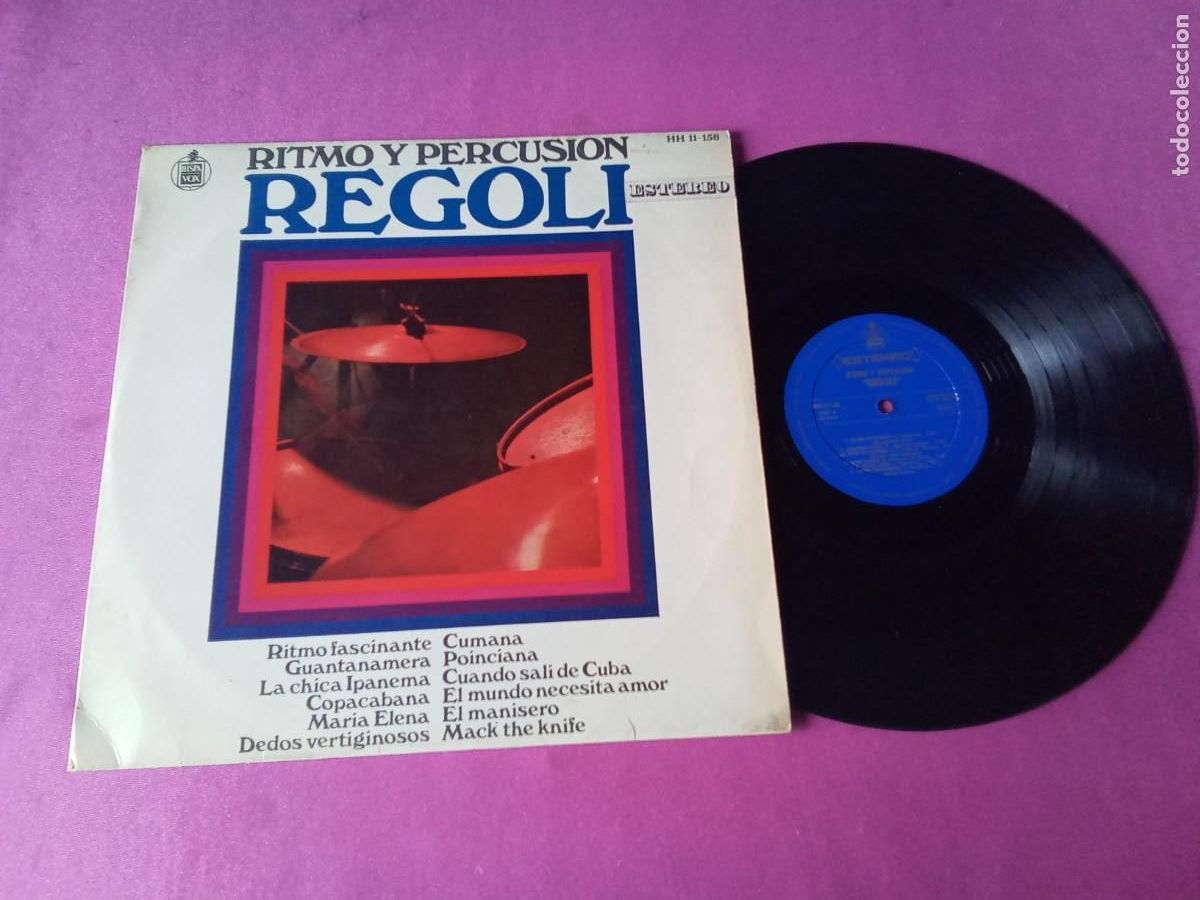 Discos de vinilo: RITMO Y PERCUSI&Oacute;N REGOLI 1968 LP L31 3