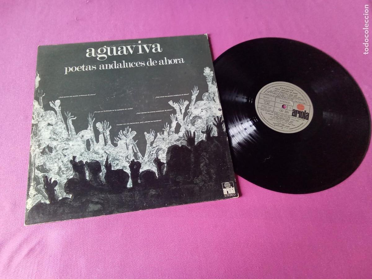 Discos de vinilo: AGUAVIVA POETAS ANDALUCES DE AHORA 1975 LP L31 3