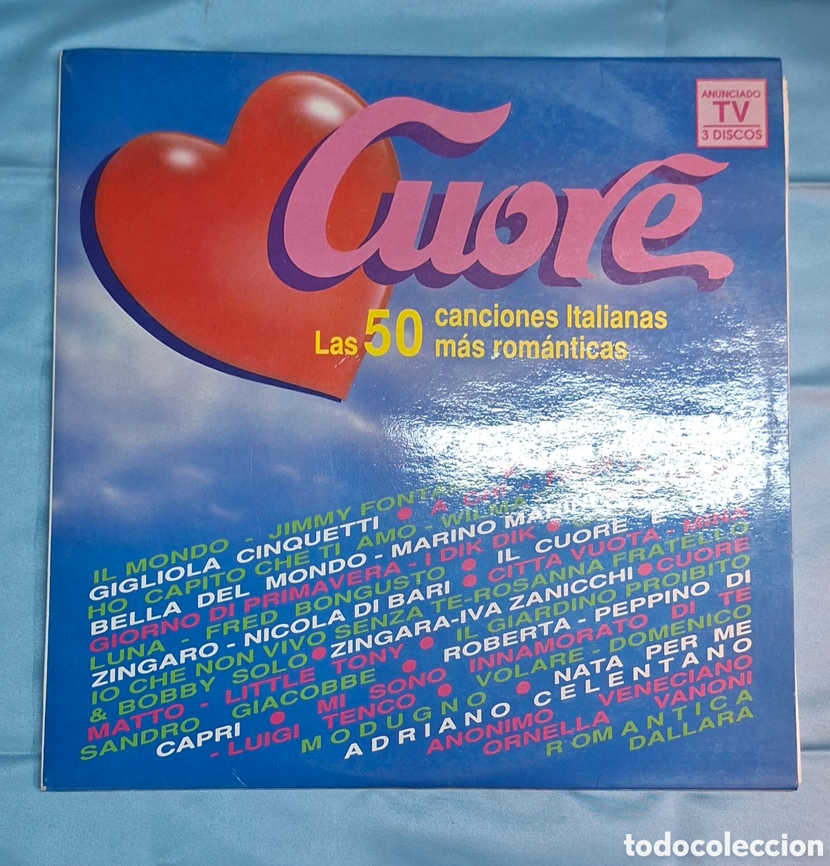Discos de vinilo: Vinilo Cuore 50 Canciones Italianas Rom&aacute;nticas