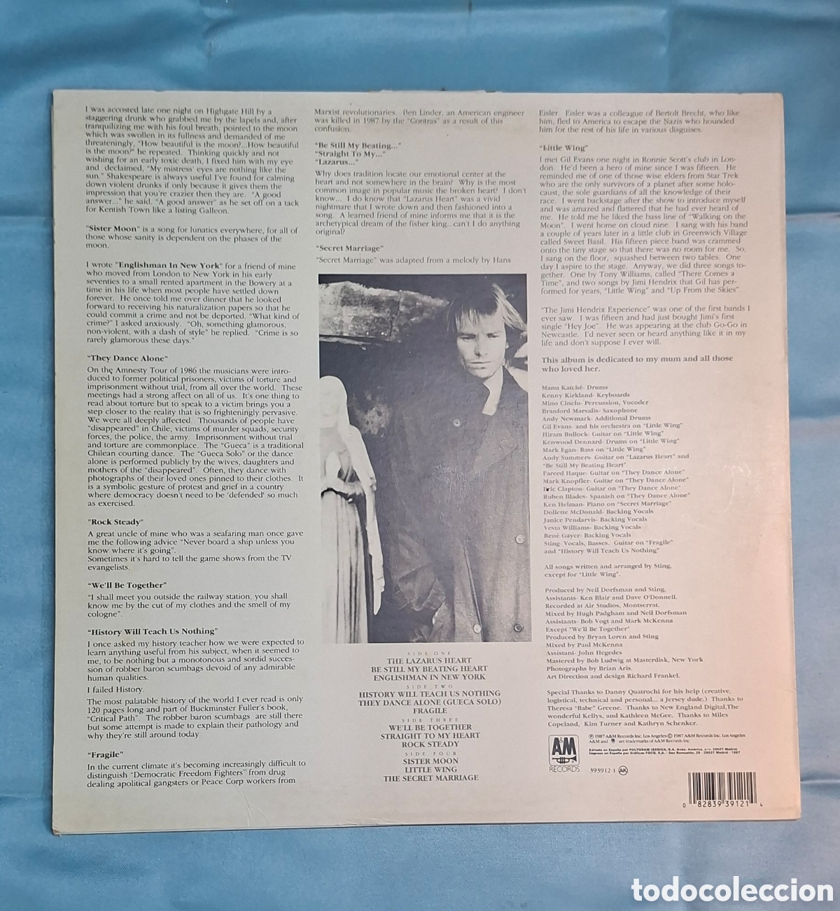 Discos de vinilo: Vinilo Sting Nothing Like the Sun - Foto 2