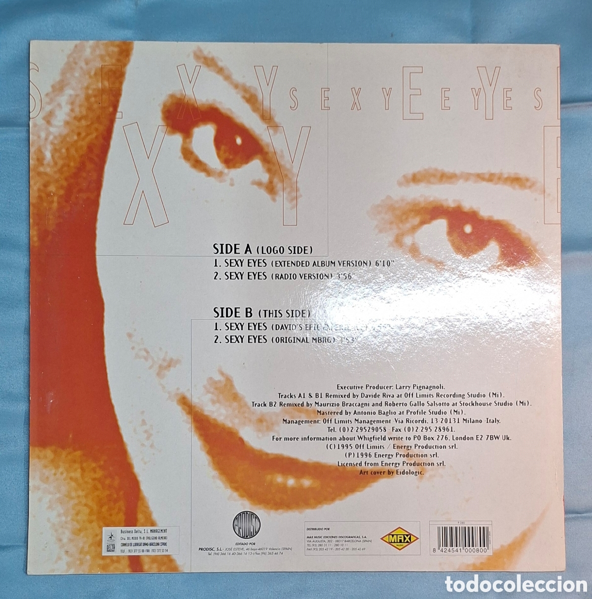 Discos de vinilo: Vinilo Whigfield - Sexy Eyes - Foto 2