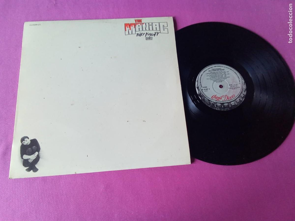 Discos de vinilo: THE MANIAC BILLY KARLOFF BAND 1978 CHAPA DISCOS LP L31 3