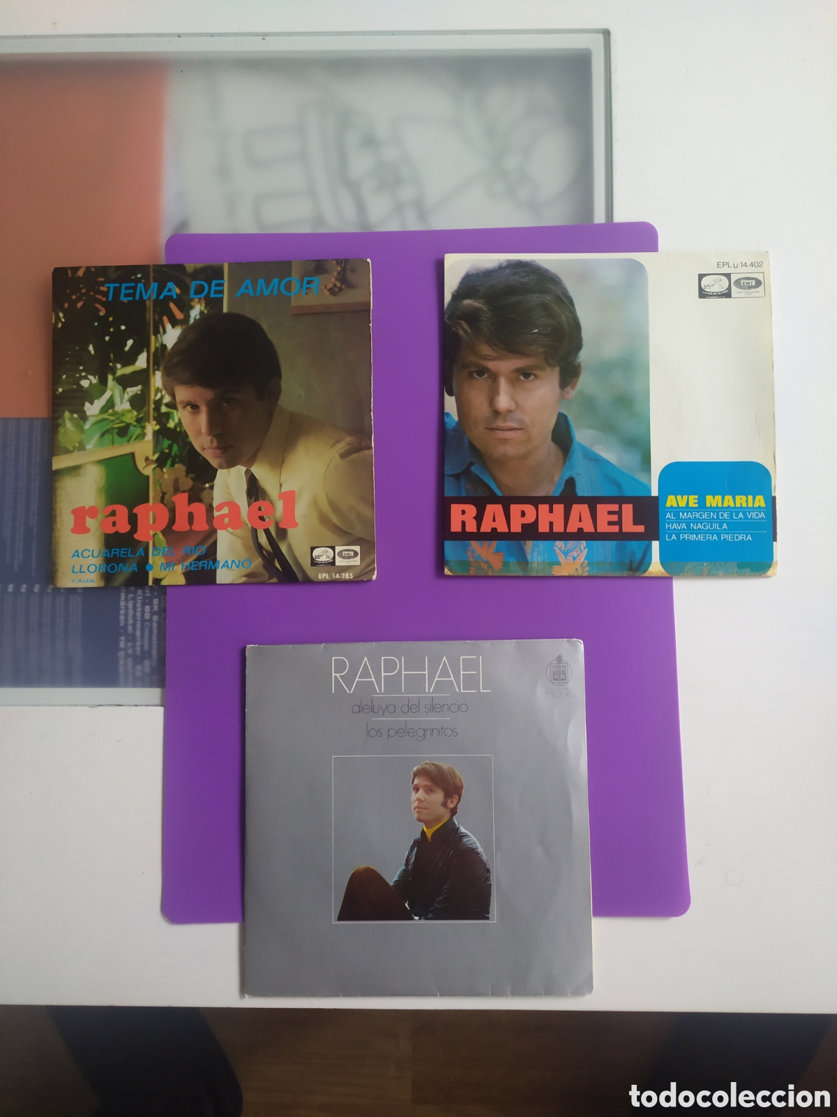 Discos de vinilo: Lote 2 Eps y 1 single de Raphael.