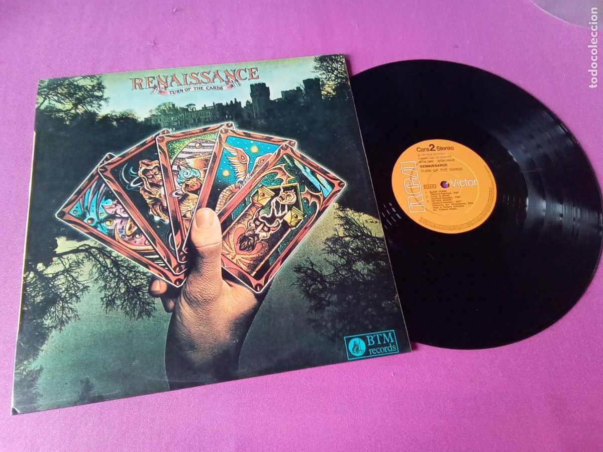 Discos de vinilo: RENAISSANCE TURN THE CARDS 1975 LP L31 3
