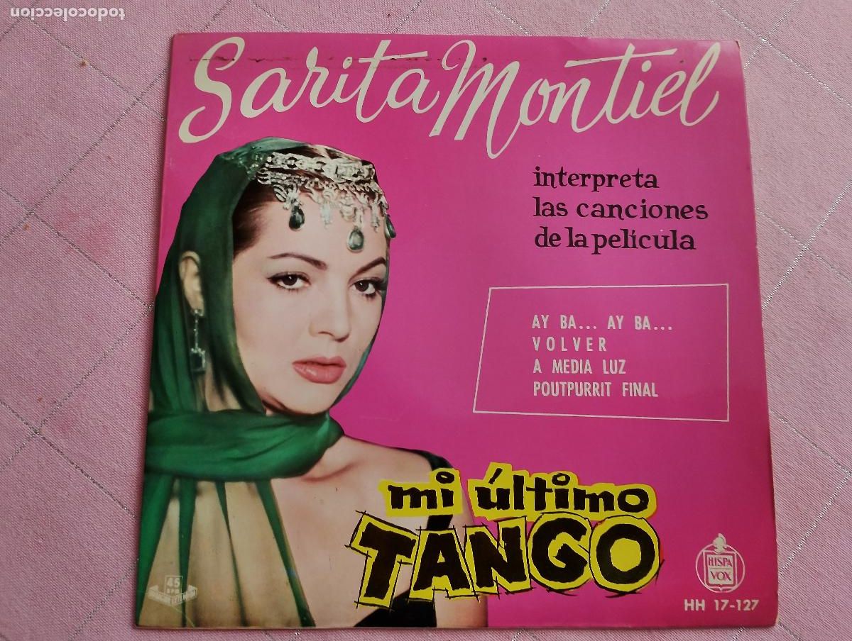 Discos de vinilo: Sarita Montiel &lrm;&ndash; Interpreta Las Canciones De La Pel&iacute;cula Mi &Uacute;ltimo Tango, 1960, ed espa&ntilde;ola