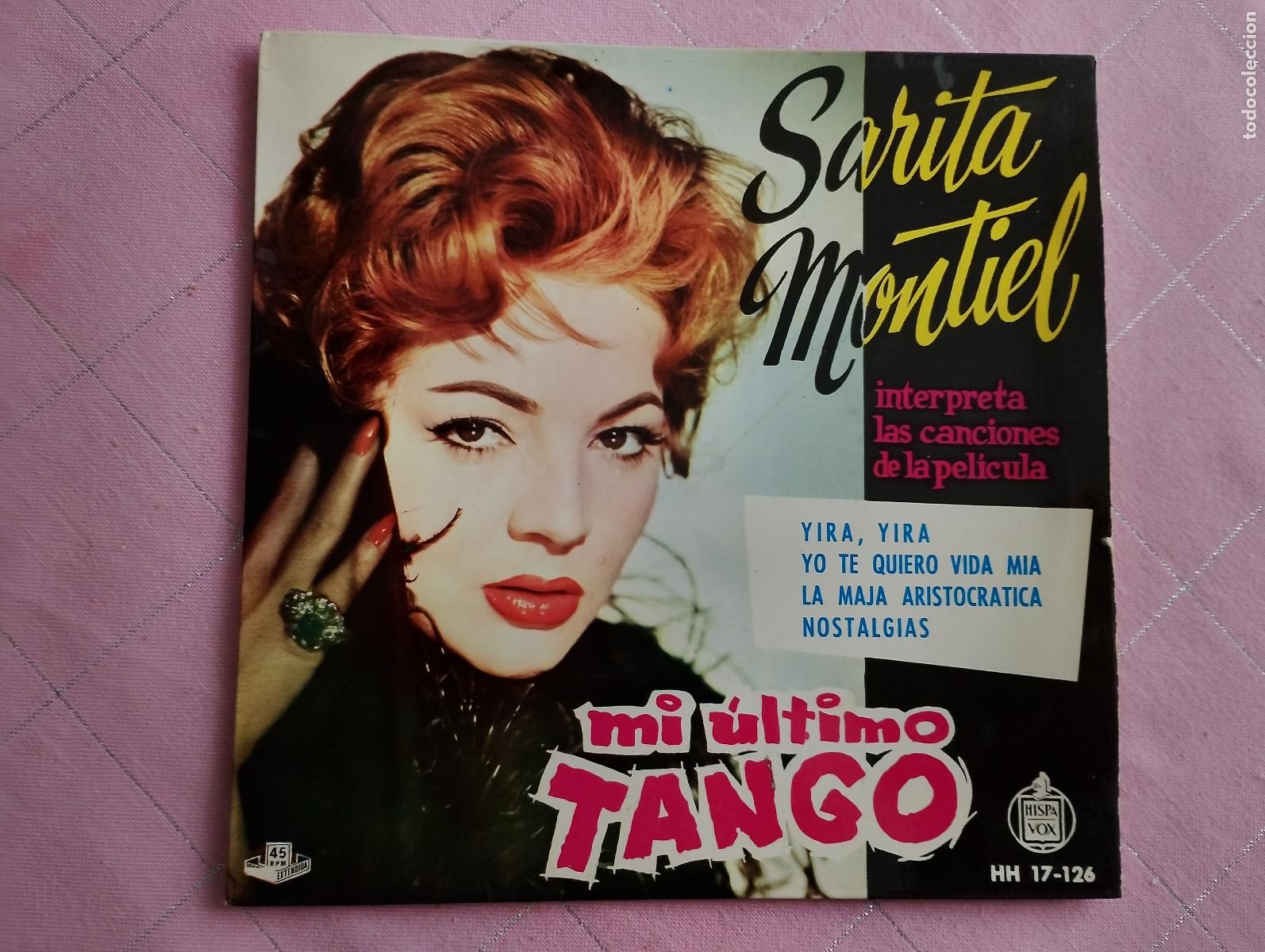 Discos de vinilo: Sarita Montiel &lrm;&ndash; Mi Ultimo Tango 1960 ed espa&ntilde;ola