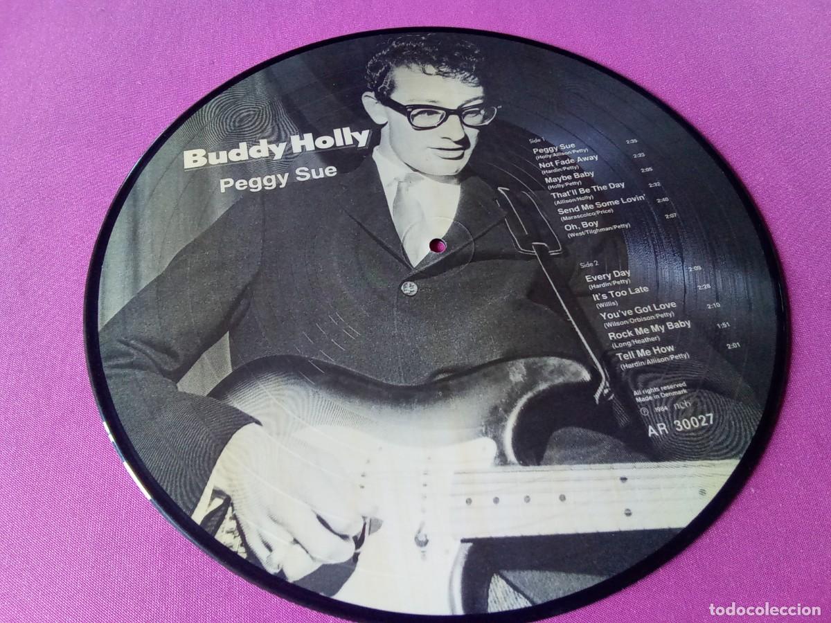 Discos de vinilo: BUDDY HOLLY PEGGY SUE PICTURE 1984 LP L31 3
