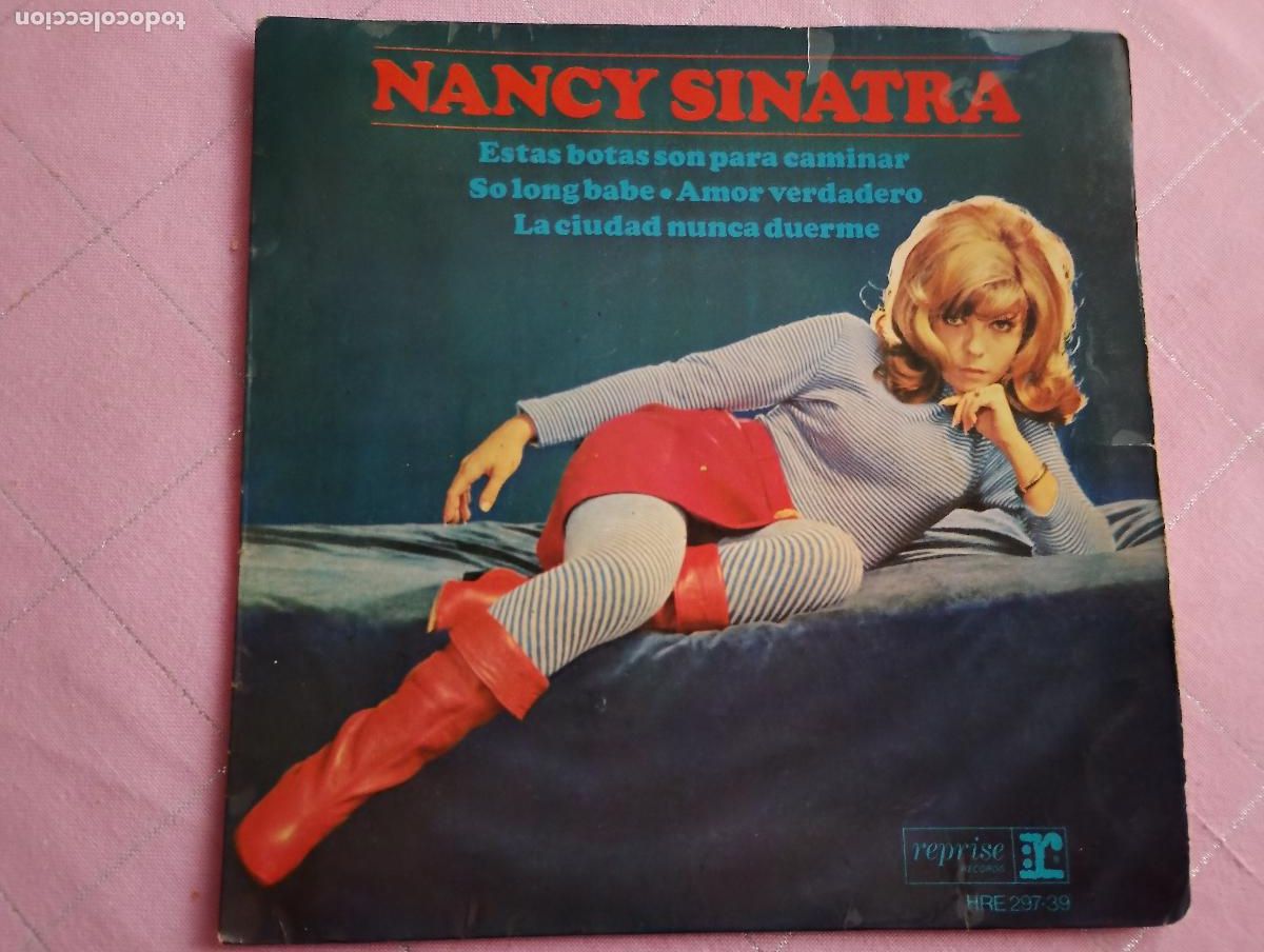 Discos de vinilo: Nancy Sinatra &lrm;&ndash; Estas Botas Son Para Caminar ed espa&ntilde;ola, 1965