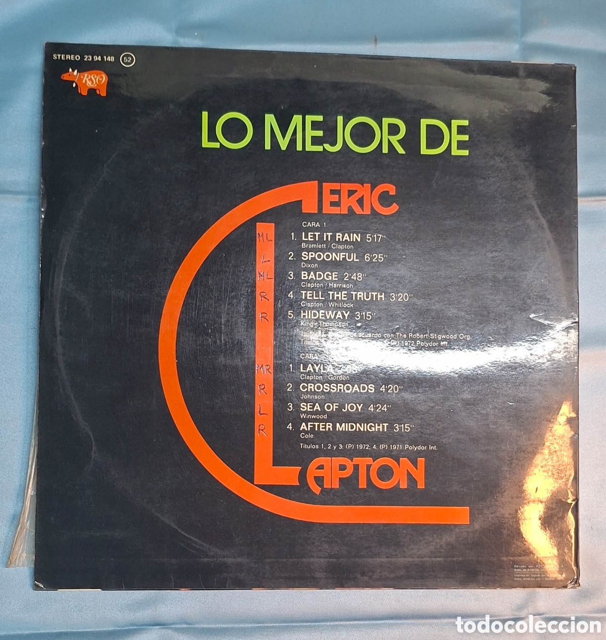 Discos de vinilo: Vinilo Eric Clapton Lo Mejor De - Foto 2
